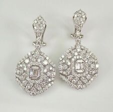 Aretes colgantes o colgantes Omega con diamantes de imitación redondos de... segunda mano  Embacar hacia Mexico