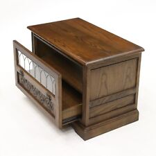 Old Charm TV Stand Leaded Glazed Drawer Model 2226 Light Oak FREE UK Delivery for sale  Shipping to South Africa