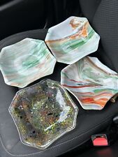 Lote de pratos vintage de vidro de escória  comprar usado  Enviando para Brazil