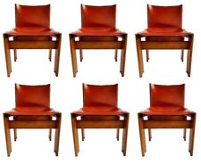Lote de seis sillas diseño monje afra y tobia zapato para Molteni años 70 segunda mano  Embacar hacia Argentina