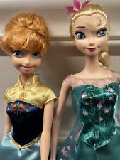 Disney Frozen Fever Festa de Aniversário Elsa Anna Bonecas Mattel Barbie Tamanho Limpo comprar usado  Enviando para Brazil