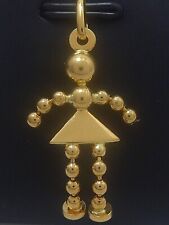 Anhänger 750 GOLD 18 Karat Gelbgold pendentif Halskette Männchen Frau G2294/22 gebraucht kaufen  Weststadt