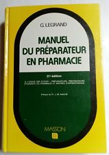 Manuel préparateur pharmacie. d'occasion  Nogent-sur-Vernisson