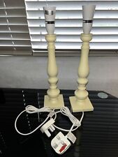 Table lamps ivory for sale  EXMOUTH