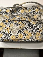 Bolsa de mão Vera Bradley Go Wild Print grande amarelo-preto-branco faça uma declaração comprar usado  Enviando para Brazil