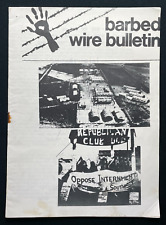 Used, 1972 Barbed Wire Bulletin, Irish Republican Pamphlet, Long Kesh Prison Lisburn for sale  Shipping to South Africa