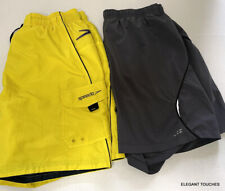 LOTE 2 Shorts Masculinos Speedo Swim Run G Amarelo Cinza Nylon Elástico Cintura Cordão, usado comprar usado  Enviando para Brazil