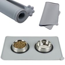 Cat Dog Food Mat For Pet Feeding Bowl Floors Waterproof Non Slip Silicone UK for sale  Shipping to South Africa