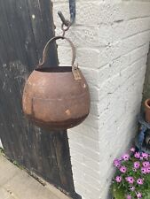 9.5” x  8” metal plant pot for sale  DUNSTABLE