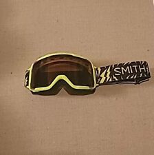 Óculos de neve Smith amarelo preto juvenil lente âmbar ajustável comprar usado  Enviando para Brazil