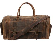 Leather duffel travel for sale  USA