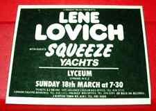 Lene Lovich/Squeeze/The Yachts Vintage ORIGINAL 1979 Press/Mag ADVERT 3.5"x 2.5" for sale  Shipping to South Africa