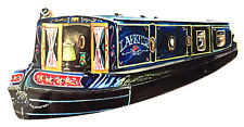 Blue canal boat for sale  UK
