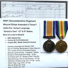 Ww1 medals gloucestershire for sale  Shipping to Ireland