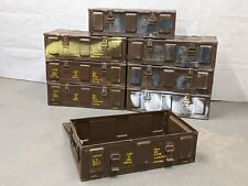 British Army - Military 105mm C374 Large Metal Ammo Ammunition Storage Box Tin for sale  Shipping to South Africa