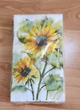 Punch Studio Guest Towel Napkins 32 count. New, sealed. "washy sunflower". 21388 for sale  Shipping to South Africa