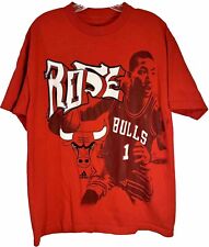 Camiseta Adidas Chicago Bulls Derrick Rose Vintage Vermelha Gráfica Grande Usado comprar usado  Enviando para Brazil
