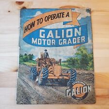 Operate galion motor for sale  Brattleboro