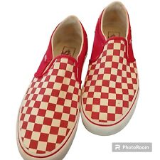 Tênis de skate VANS clássico vermelho quadriculado tamanho 10, usado comprar usado  Enviando para Brazil