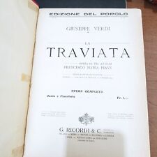 Verdi traviata spartito usato  Crevalcore