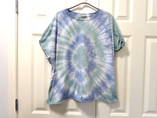 Easel Blue Green Tie Dyed Pocket Tee Top Size Large Great Pre-owned Condition!! for sale  Shipping to South Africa