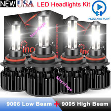 Usado, Kit combo de lâmpadas 9005 9006 LED 6500K feixe alto baixo super branco brilhante comprar usado  Enviando para Brazil