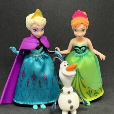 Disney Frozen Magic Clip Elsa Anna Princesa Irmãs Conjunto de Presente Bonecas Olaf 2013, usado comprar usado  Enviando para Brazil