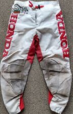 Pantalones de motocross Honda Oneal Ultra Lite vintage años 80 en blanco y rojo segunda mano  Embacar hacia Argentina