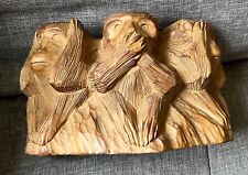 Wooden carved three for sale  Puyallup