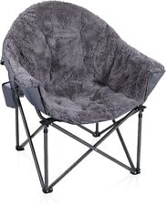 ALPHA CAMP Camping Folding Moon Chair, Oversized Comfy Saucer Shape for sale  Shipping to South Africa