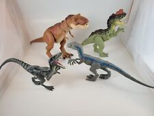 Lote de 4 dinossauros Jurassic World Velociraptor Blue, Raptor, T-Rex e mais comprar usado  Enviando para Brazil