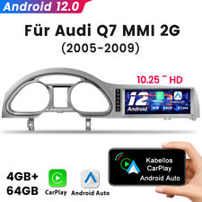 10.25" do Audi Q7 MMI 2G 2005-2009 Android12 Radio samochodowe Carplay GPS Nawigacja 4G WIFI, używany na sprzedaż  Wysyłka do Poland