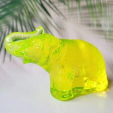 Usado, Tronco de elefante urânio colecionável vaselina vidro amarelo estatueta arte vidro comprar usado  Enviando para Brazil