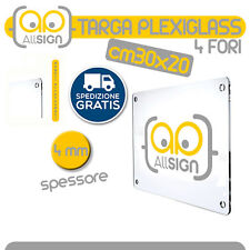 Targa plexiglass personalizzat usato  Milano