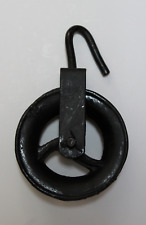 Garrucha de ferro para poço, lâmina ou polia, 14cm diâmetro. Rústico comprar usado  Enviando para Brazil