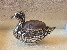 Excellent Solid Silver Duck Pin Cushion. Hallmarked Birmingham 1908. for sale  Shipping to South Africa