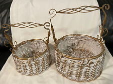 Wicker rattan basket for sale  Silver Spring