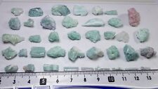 39 piezas 147 quilates hermoso color verde azulado natural cristal perforado , usado segunda mano  Embacar hacia Argentina