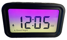 onn. Despertador digital preto ombre display de mudança de cor 3 níveis ajustáveis comprar usado  Enviando para Brazil