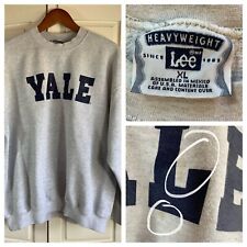 Moletom masculino peso pesado vintage Lee XL Yale University Bulldogs cinza hera LEIA comprar usado  Enviando para Brazil