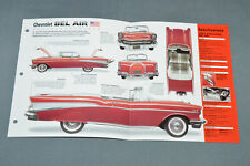 1955 1956 1957 CHEVROLET BEL AIR Car SPEC SHEET BOOKLET PHOTO BROCHURE for sale  Shipping to United Kingdom