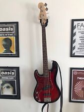 Left handed Fender Squire Precision Bass. Excellent Condition. 2006 for sale  CASTLEFORD