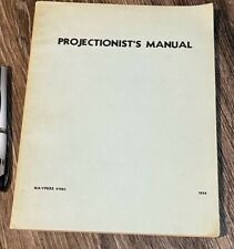 Projectionists manual 1954 d'occasion  Expédié en Belgium