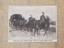 Liegi nel 1914 Feriti della cavalleria belga lancieri Prima Guerra Mondiale WW1 comprar usado  Enviando para Brazil
