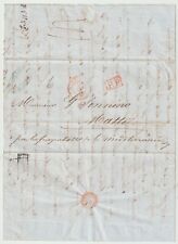 1843 PASTRE FRERES CARTA MARSELHA A MALTA HANDSTRUCK 7 ABR 1d MARCA DE CARGA comprar usado  Enviando para Brazil