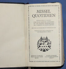 Antyczny francuski modlitewnik mszału autorstwa Dom Gaspar Lefebvre na sprzedaż  Wysyłka do Poland