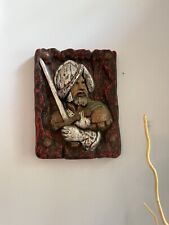 3D  Spanish Conquistador Wall Plaque Plaster Antique Finish, used for sale  Shipping to South Africa
