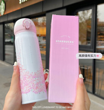 Usado, Nova garrafa térmica Starbucks flor de cerejeira porcelana Sakura 500ml copo SUS comprar usado  Enviando para Brazil