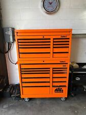 MAC TOOL BOX -  SELECT SERIES ORANGE ROLL CAB AND TOP BOX, used for sale  REDDITCH