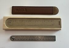 Titanium 6 Inch Ruler With Leather Slip And Mini Ruler for sale  Shipping to South Africa